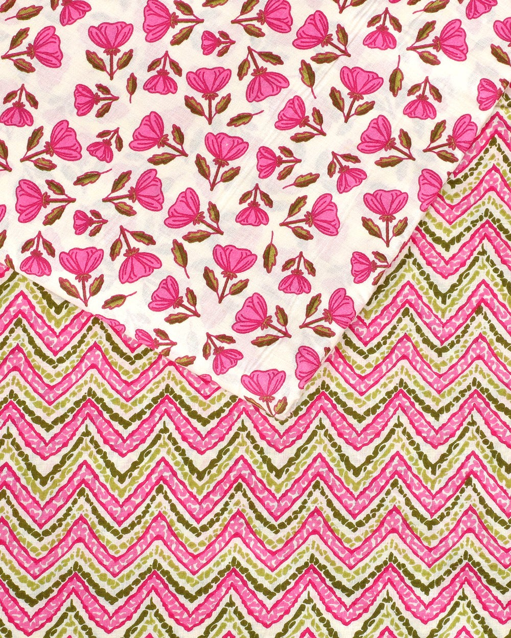 Cotton Hand Print Top Bottom Set